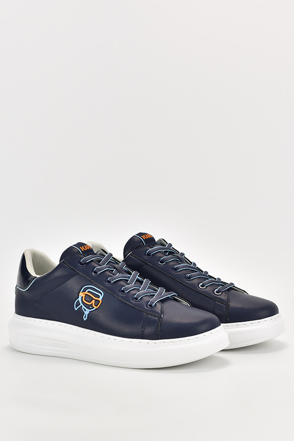 ΠΑΠΟΥΤΣΙΑ KARL LAGERFELD - 0AA NAVY LEATHER/BLUE